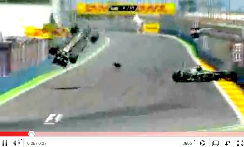 Formula  Watches on Formula 1 Horror Crash In Valencia   Random Good Stuff