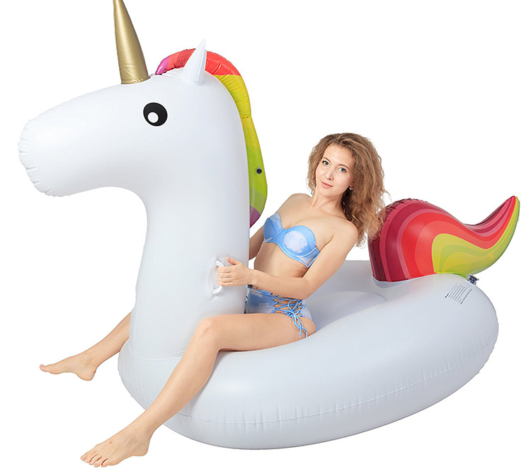 For Your Rainbow Pool: Giant Inflatable Unicorn