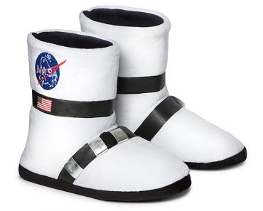 Unique House Shoes: NASA Astronaut Boot Plush Slippers